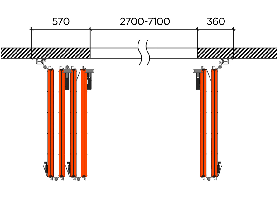 Схема открывания 4 + 2.